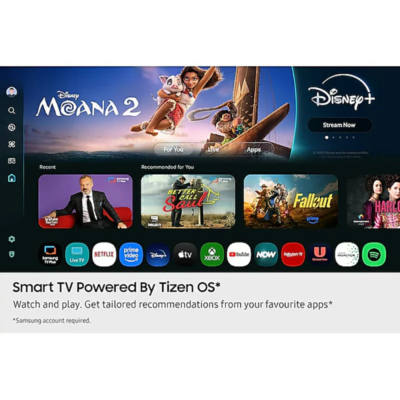 Samsung U7000F 43" 4K Smart TV (2025) - Black | UE43U7000FKXXU