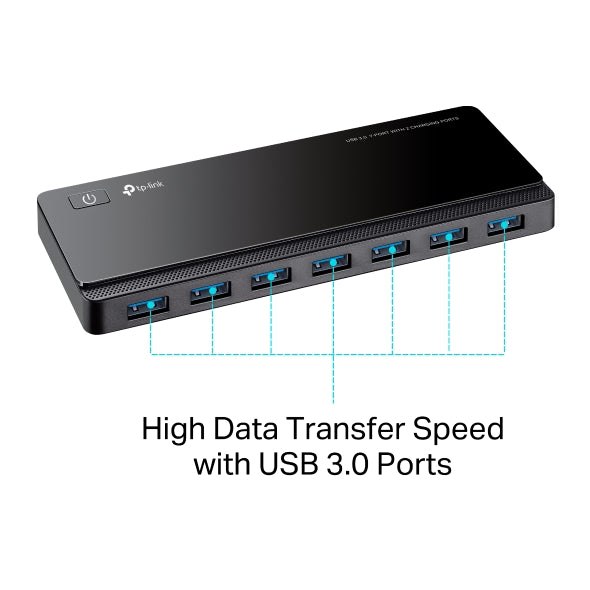 TP Link USB 3.0 7-Port Hub with 2 Charging Ports | UH720