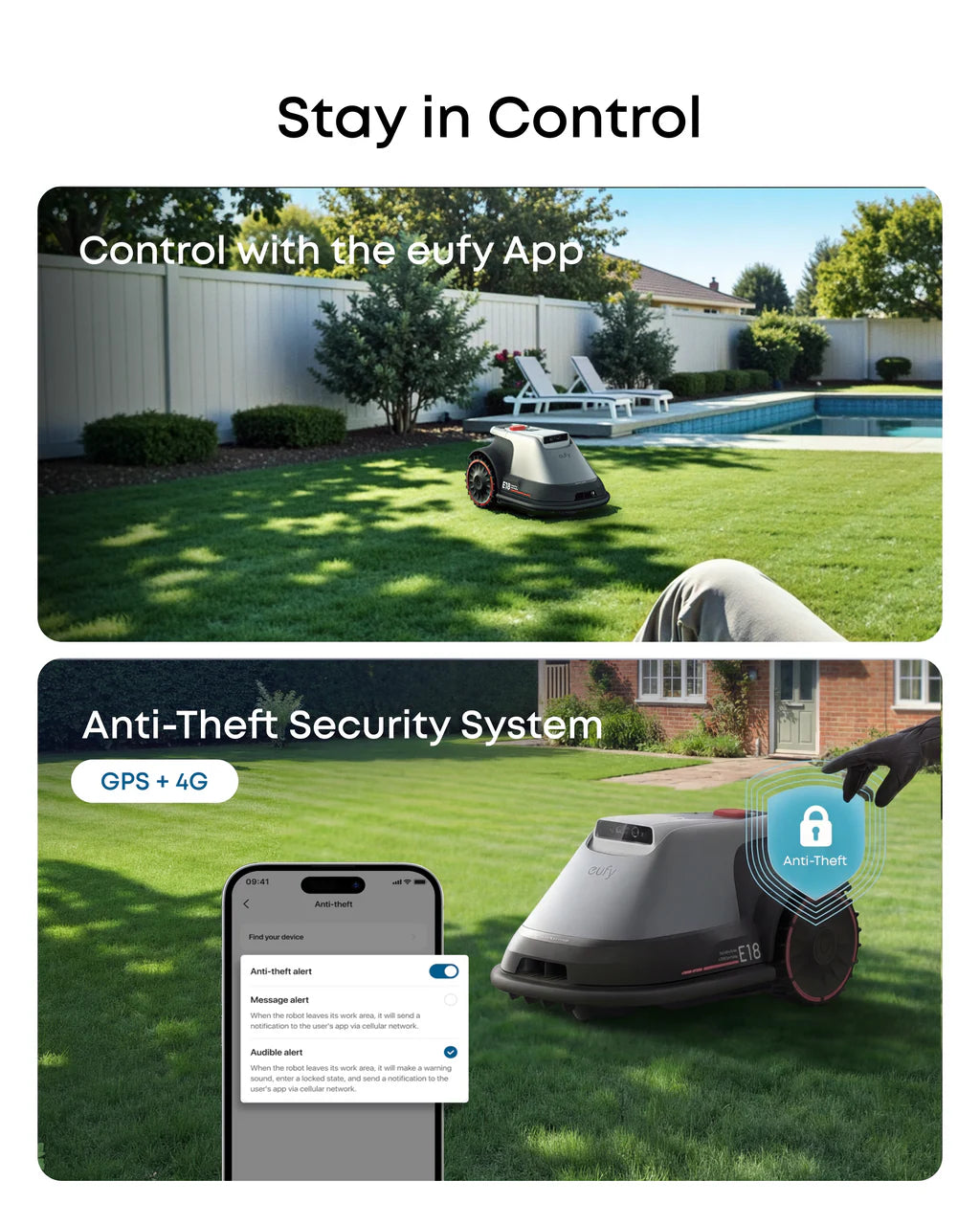 Eufy E18 Robot Lawn Mower | T28012A1