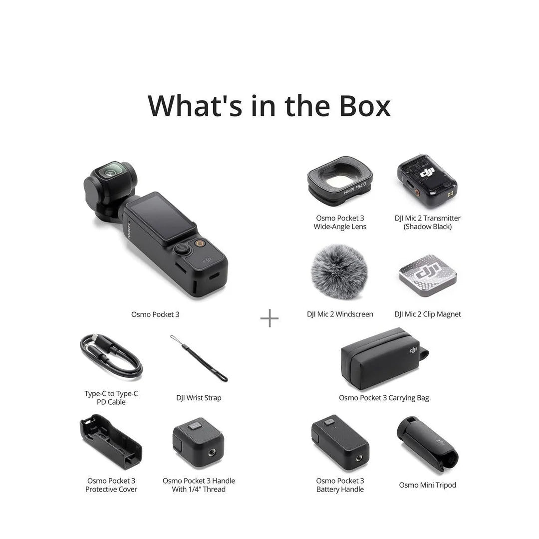 DJI Osmo Pocket 3 4K Camera Creator Combo | CP.OS.00000302.02