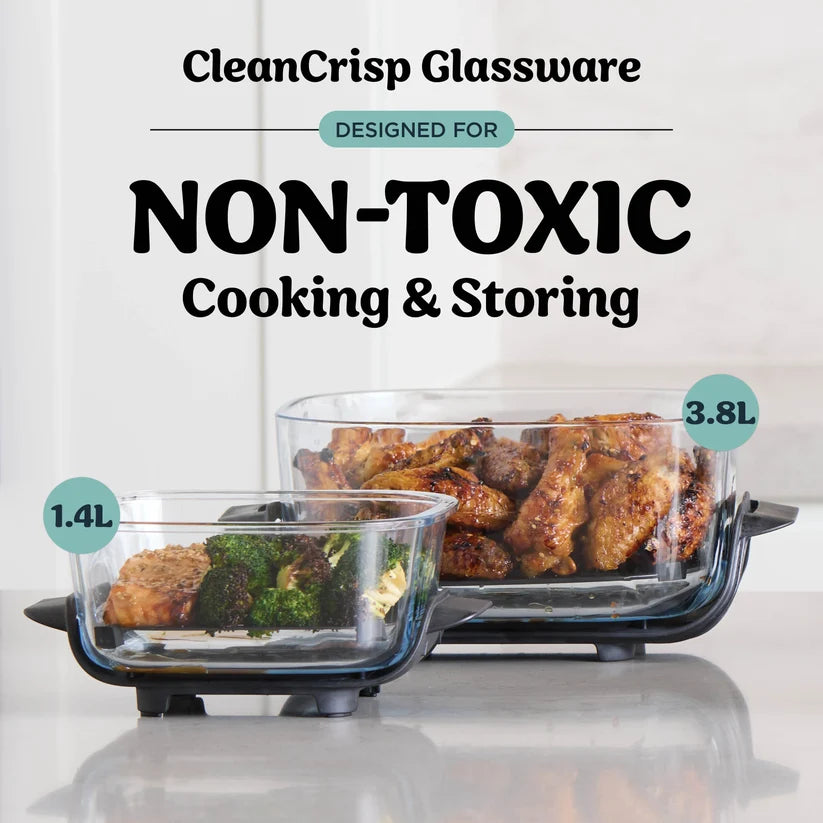 Ninja CRISPi 4-in-1 Portable Glass Air Fryer - Space Blue | FN101UKGY