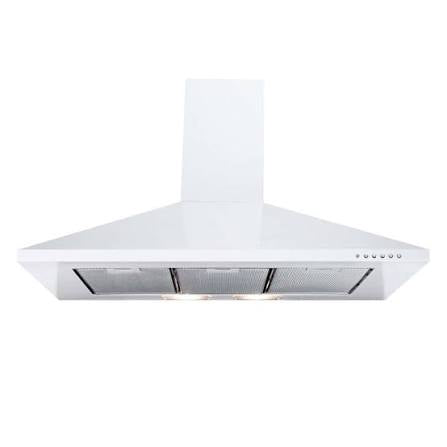 Luxair STD Premium 110cm Chimney Cooker Hood - White | LA-110-STD-WHT