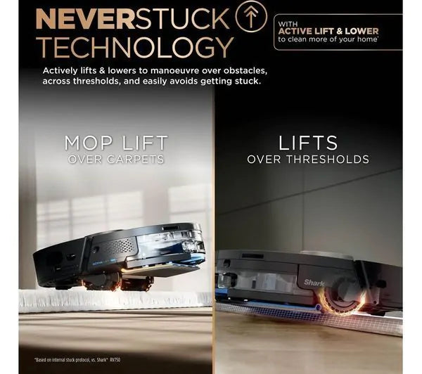 Shark PowerDetect NeverTouch 2-in-1 Self-Empty & Self-Refill Robot Vacuum & Mop | RV2800YEUK