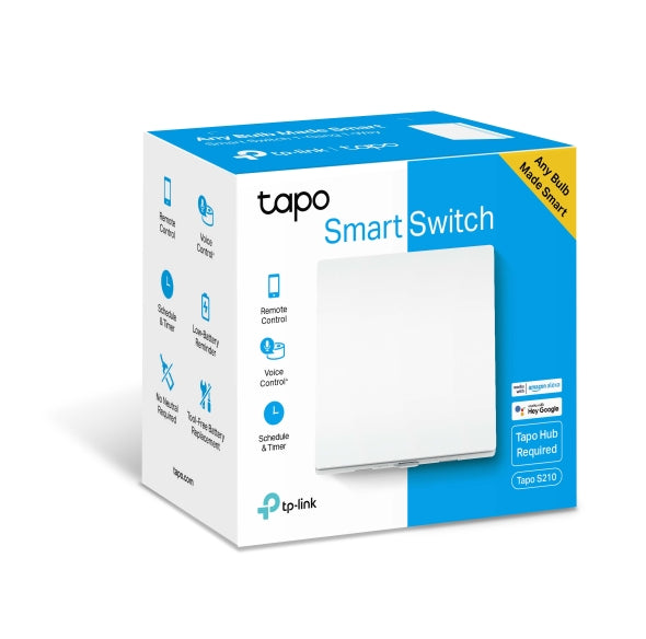 Tapo Smart Light Switch, 1-Gang 1-Way | TAPOS210