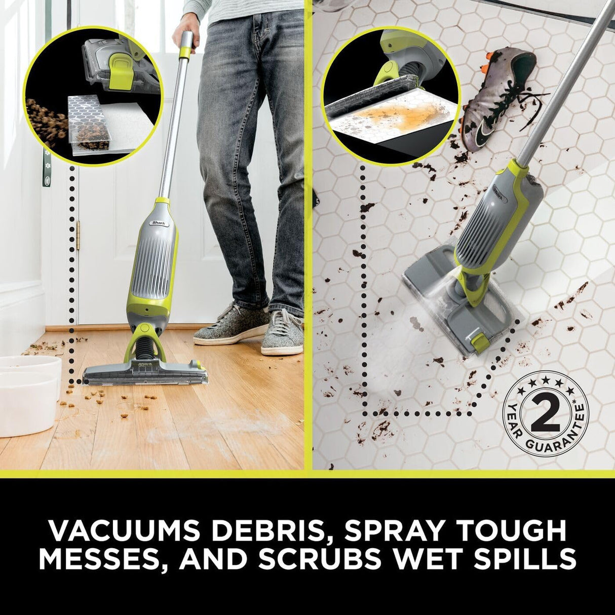 Shark VacMop Cordless 2-in-1 Vacuum Mop with Targeted Spray | VM200UK