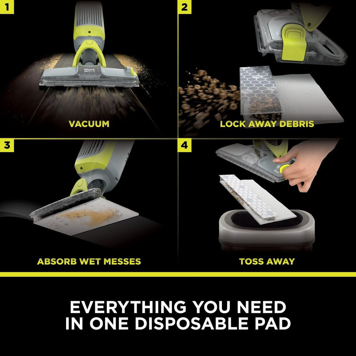 Shark VacMop Cordless 2-in-1 Vacuum Mop with Targeted Spray | VM200UK