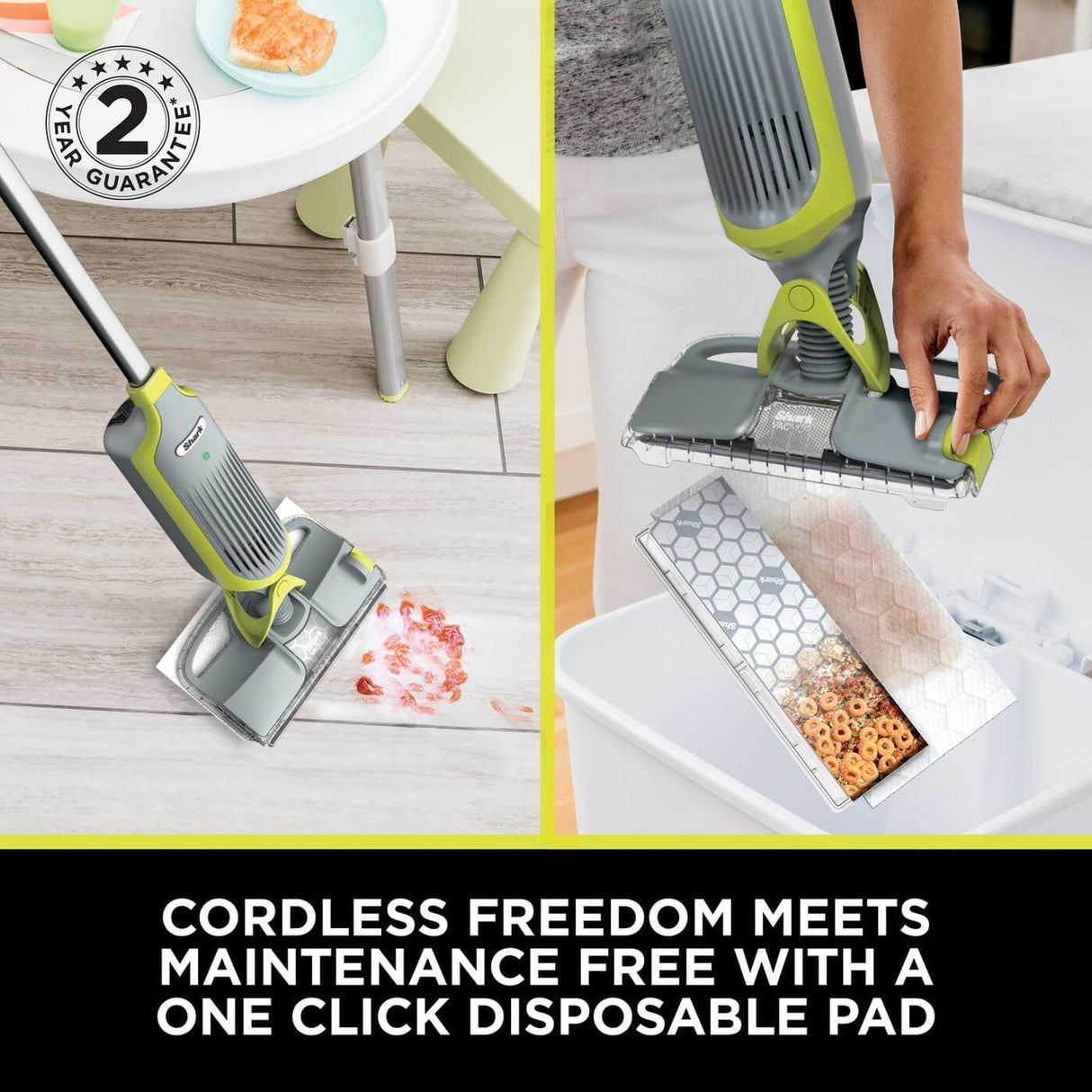 Shark VacMop Cordless 2-in-1 Vacuum Mop with Targeted Spray | VM200UK