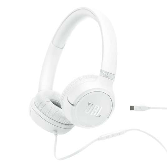 JBL Tune 530C Wired Headphones - White | JBLT530CWHT
