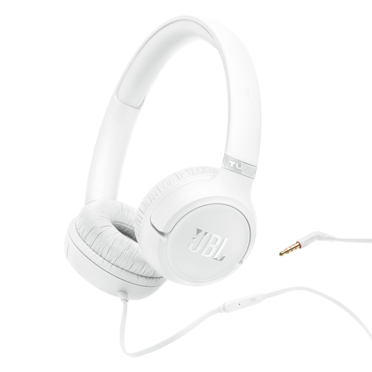 JBL Tune 530 Wired Headphones - White | JBLT530WHT