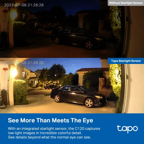 Tapo Indoor/Outdoor Home Security Wi-Fi Camera | TAPOC120