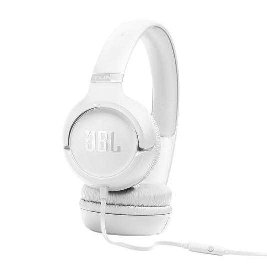JBL Tune 530 Wired Headphones - White | JBLT530WHT