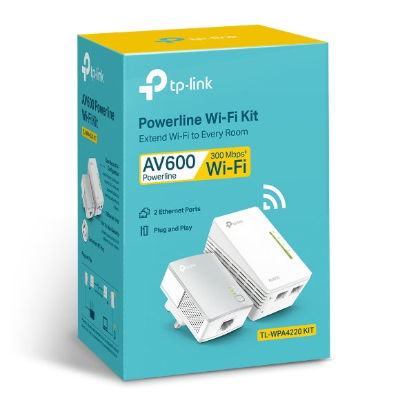 TP Link AV600 Powerline Wi-Fi Kit | TL-WPA4220KIT