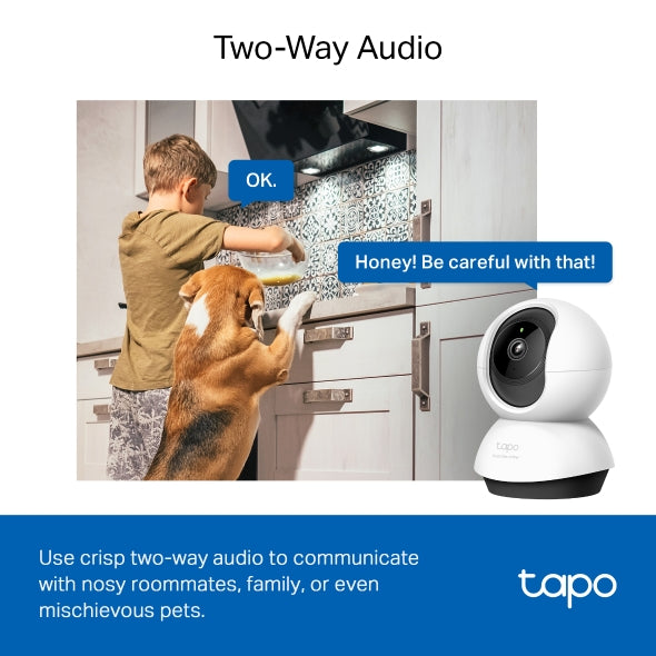 Tapo Pan/Tilt Home Security Wi-Fi Camera | TAPOC220