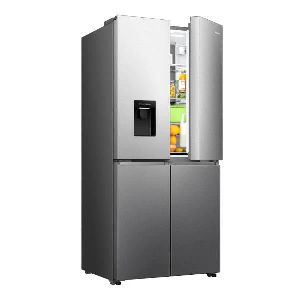 Hisense Freestanding American Fridge Freezer | Non-Plumbed Ice and Water | RQ5P470SMIE