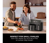 Ninja DualZone 7.6L 2-Drawer Air Fryer - Grey | DZ801UK