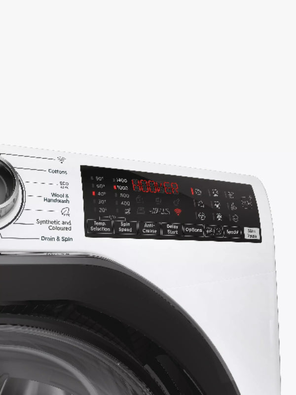 Hoover H-WASH 350 9kg A Rated Washing Machine - White | H3WPS496TAMB6-80