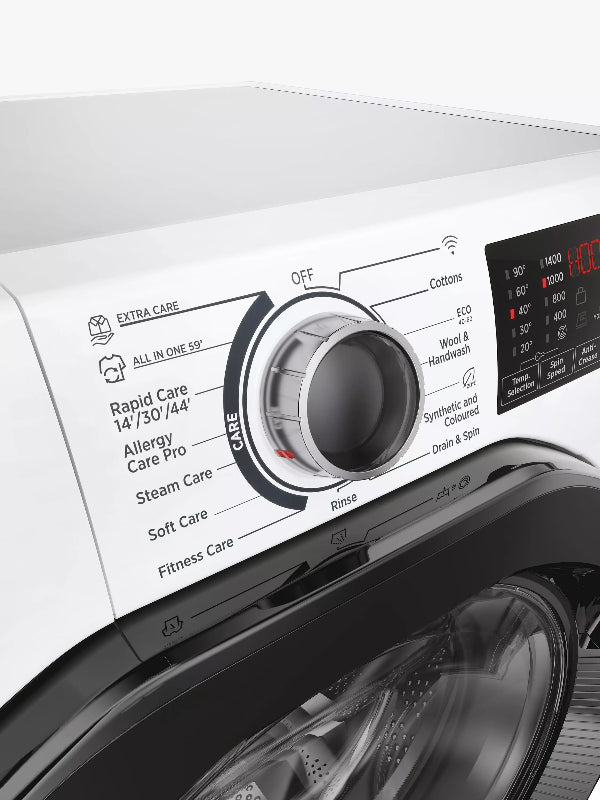 Hoover H-WASH 350 9kg A Rated Washing Machine - White | H3WPS496TAMB6-80