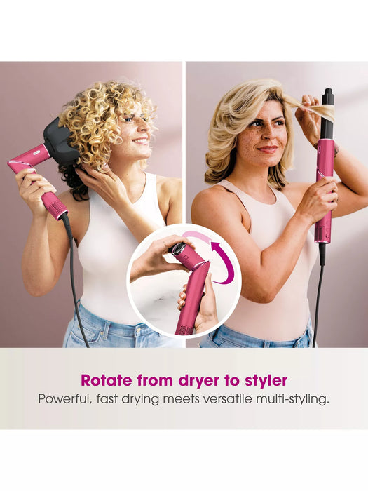 Shark FlexStyle 5-in-1 Air Styler & Hair Dryer with Storage Case Malibu Pink HD440BPUK