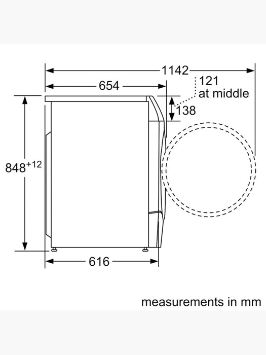 Bosch Series 8 10.5kg&6kg Washer Dryer White WNC25410GB