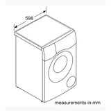 Bosch Series 8 10.5kg&6kg Washer Dryer - White | WNC25410GB