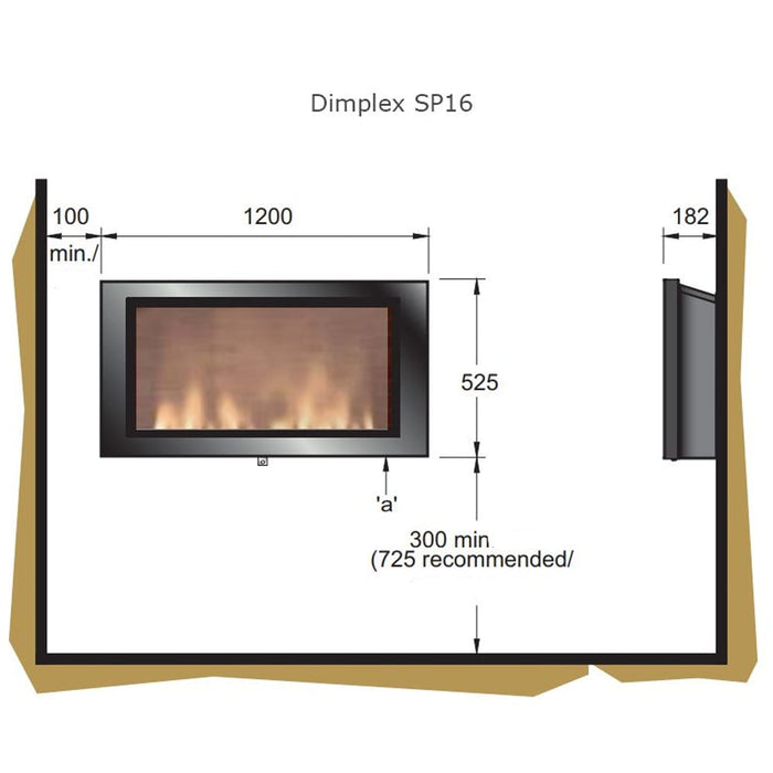 Dimplex Optiflame Wall fire | SP16E