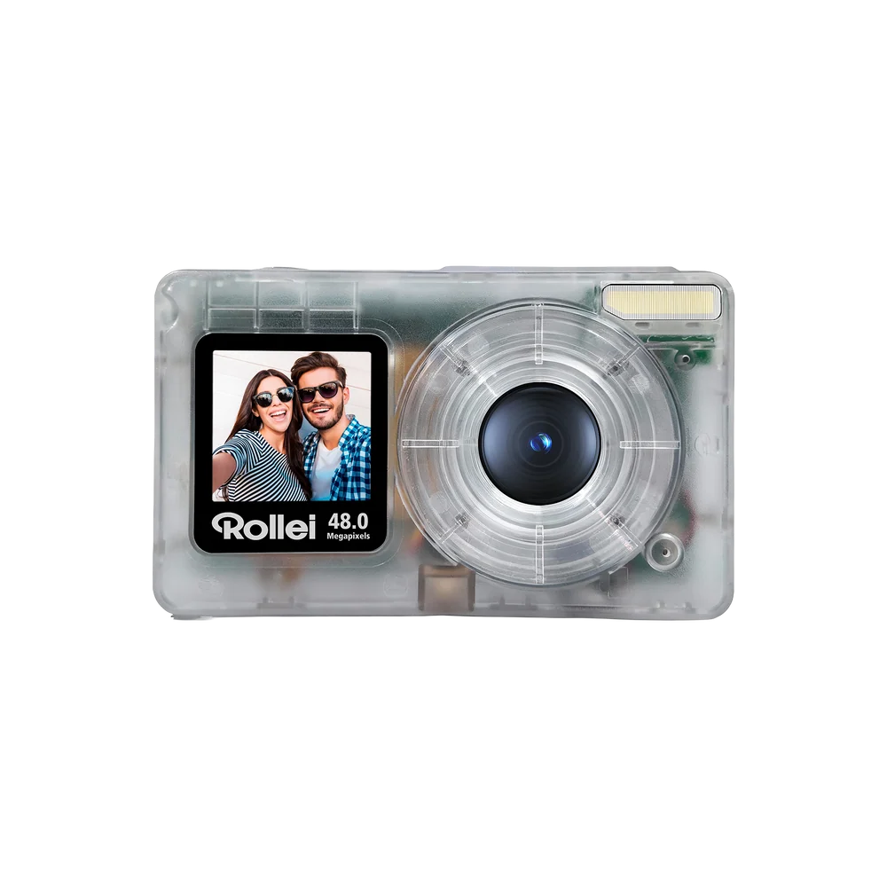 Rollei Compactline Pocket 48MP 4K Digital Camera - Transparent Clear | 12096