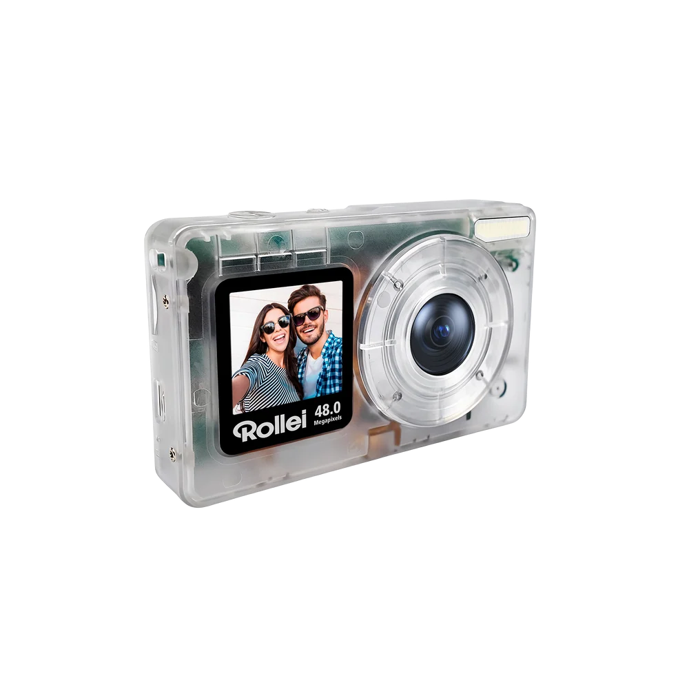 Rollei Compactline Pocket 48MP 4K Digital Camera - Transparent Clear | 12096