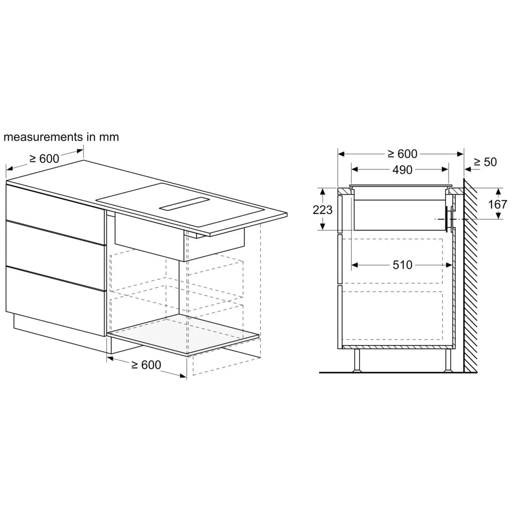Bosch Series 4 60cm Venting Hob PVS611B16E