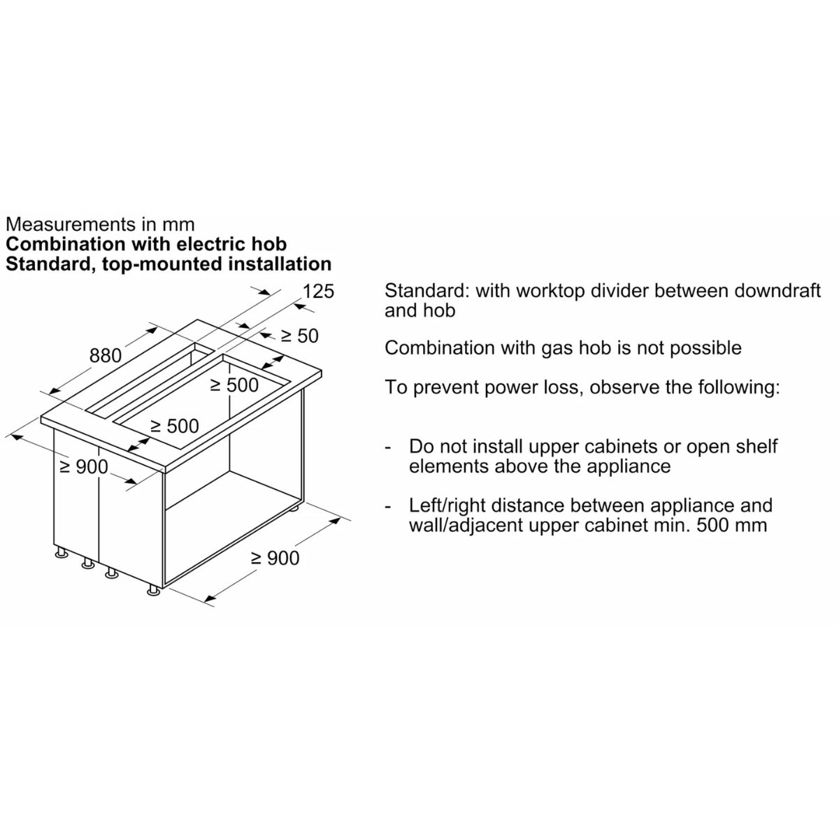 Neff N90 90cm Glass Downdraft Hood I98WMM1S7B