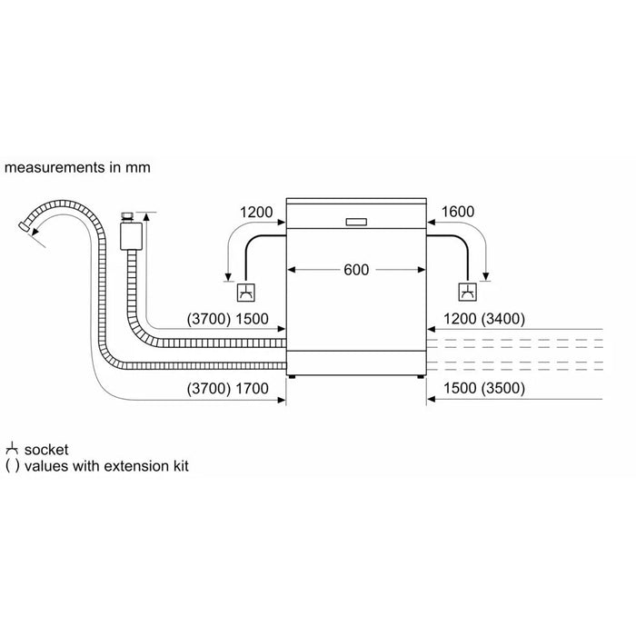 Bosch Series 6 Dishwasher Silver A Rated SMS6TCI01G