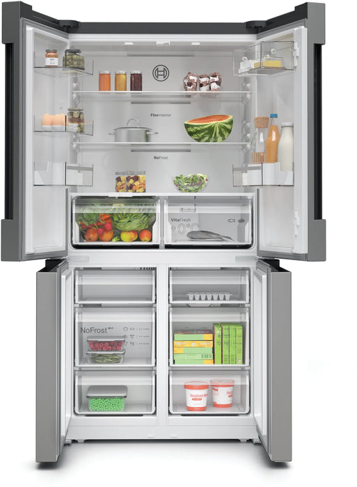 Bosch Series 4 American Style Fridge Freezer S/Steel KFN96VPEAG