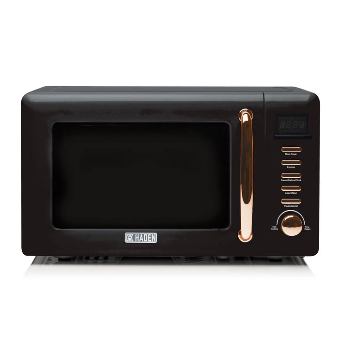 Haden 800W 20L Digital Microwave Black & Copper 197061