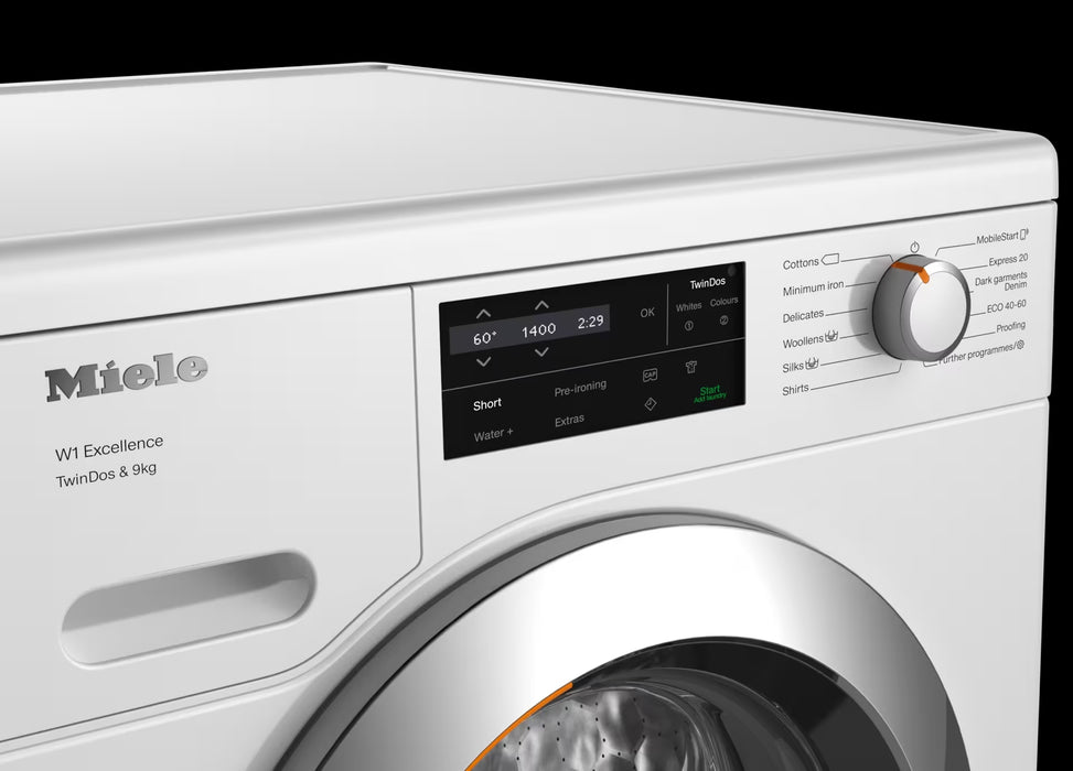 Miele 9kg TwinDos® Washing Machine Lotus White WEG665