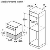 Bosch Series 8 14cm Warming Drawer Black BIC7101B1B