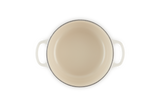 Le Creuset Signature 20cm Cast Iron Round Casserole - Meringue | 21177207164430