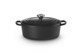 Le Creuset Signature 27cm Cast Iron Oval Casserole - Satin Black | 21178272202430