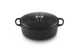 Le Creuset Signature 27cm Cast Iron Oval Casserole - Satin Black | 21178272202430