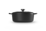 Le Creuset Signature 27cm Cast Iron Oval Casserole - Satin Black | 21178272202430