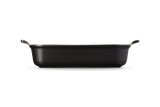Le Creuset 32cm Stoneware Heritage Rectangular Dish - Satin Black | 71102320000001