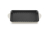 Le Creuset 32cm Cast Iron Rectangular Grill - Meringue | 20202327160460