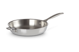 Le Creuset Signature 28cm Uncoated Frying Pan with Helper Handle - Stainless Steel | 96600228000100
