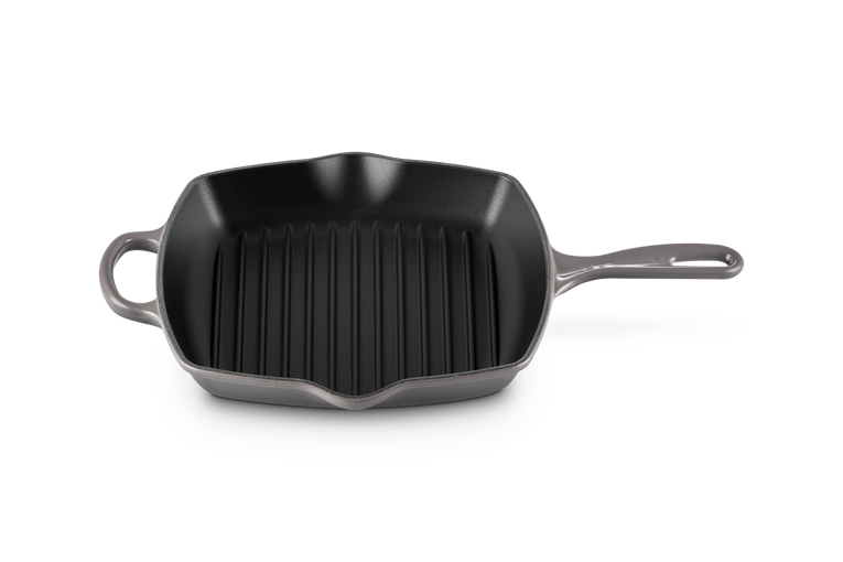 Le Creuset Signature 26cm Cast Iron Square Grillit - Flint | 20183264440422
