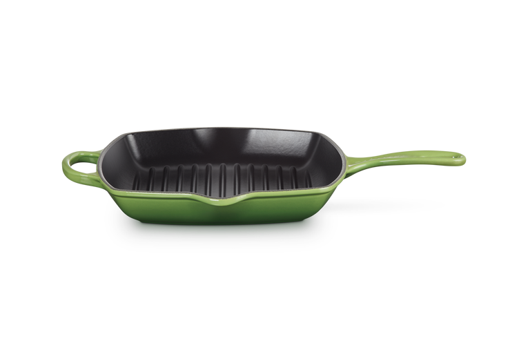 Le Creuset Signature 26cm Cast Iron Square Grillit - Bamboo Green | 20183264080422