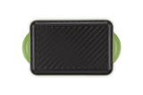 Le Creuset 32cm Cast Iron Rectangular Grill - Bamboo Green | 20202324080460