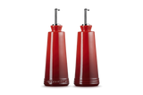Le Creuset Signature Stoneware 300ml Oil & Vinegar Set  - Cerise | 80842300600003