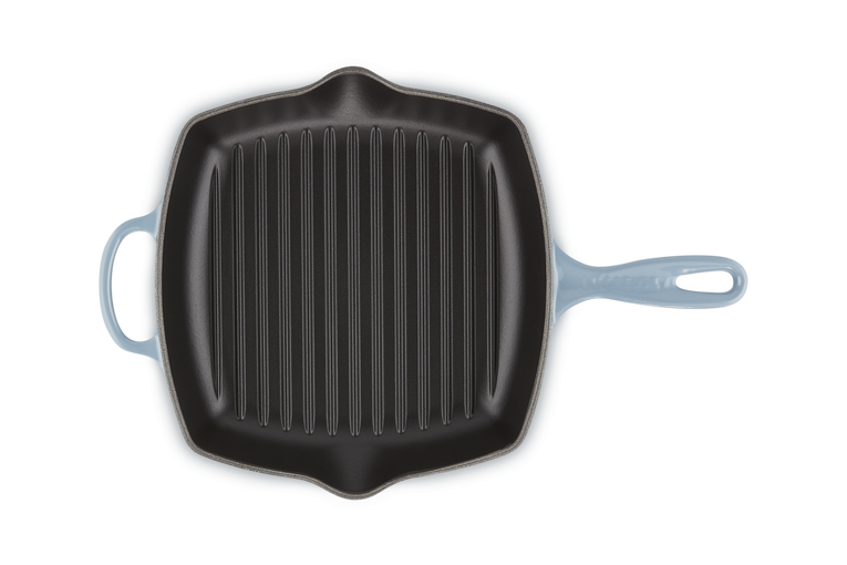 Le Creuset Signature 26cm Cast Iron Square Grillit - Chambray | 20183264340422