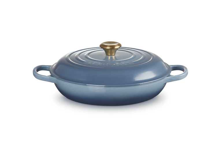 Le Creuset Signature 30cm Cast Iron Shallow Casserole - Chambray | 21180304344441