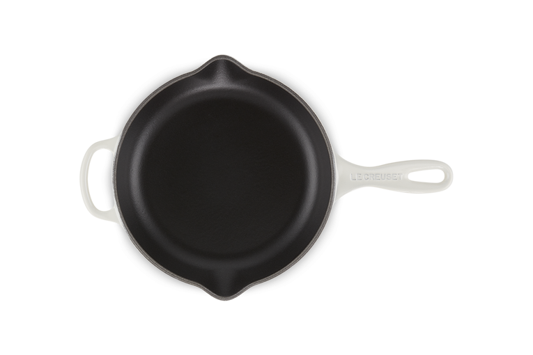 Le Creuset 23cm Cast Iron Round Skillet - Meringue | 20182237160422