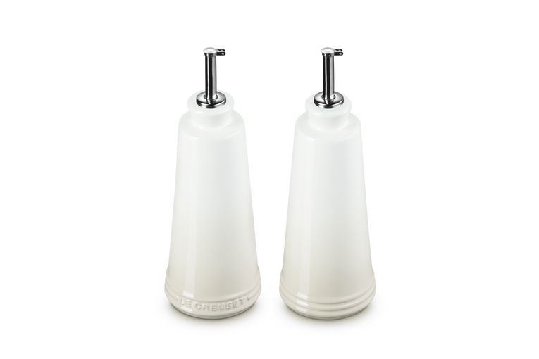 Le Creuset Signature Stoneware 300ml Oil & Vinegar Set - Meringue | 80842307160003
