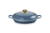 Le Creuset Signature 26cm Cast Iron Shallow Casserole - Chambray | 21180264344441